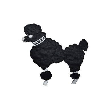 Poodle Dog Embroidered Ion On Applique Patch I0108 Poodle Dog Embroidered Ion On Applique Patch I0108